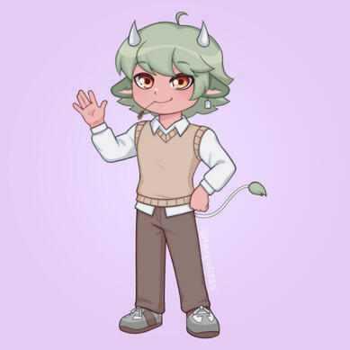 ୨♡୧ Comissão chibi para @charmiling